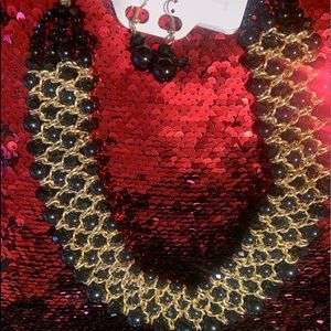 Necklace with earrings